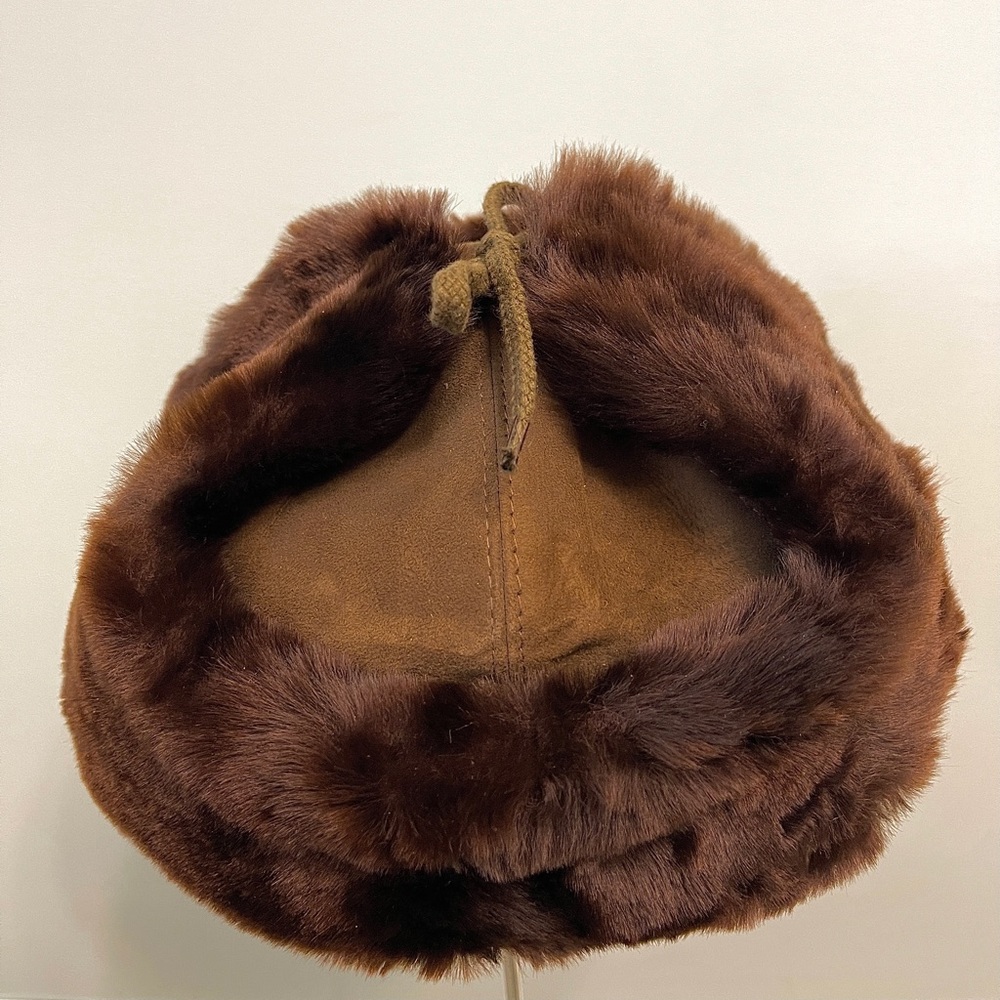 Genuine Ushanka Fur leather Russian hat